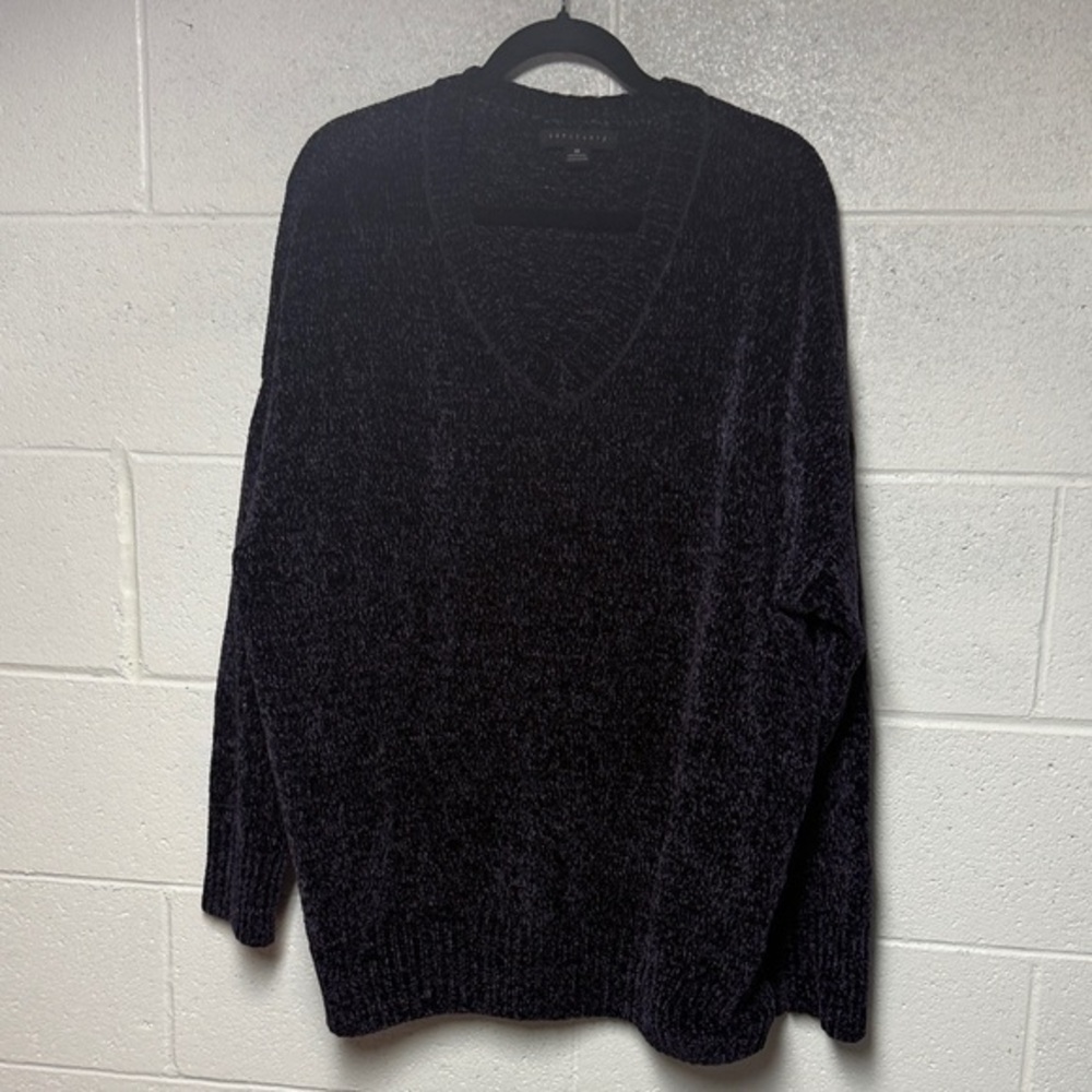 Sanctuary Womens V-Neck Sweater Eggplant Purple Pullover CW0810NG8Z Plus 2X